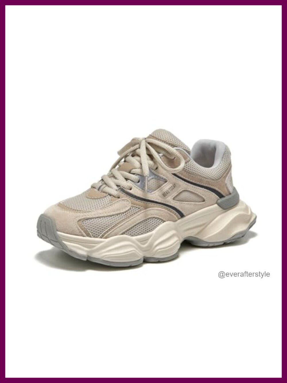 Wide Sneakers Women Pig Suede Mesh Lace-Up Walking Shoes Comfortable Athletic